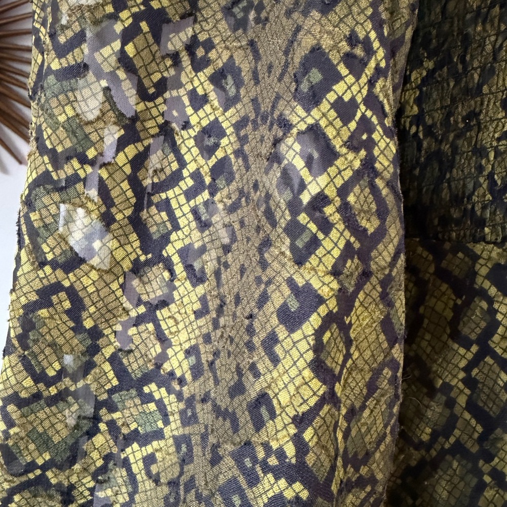 French Connection - Green Aurey Python Maxi Dress - image 6